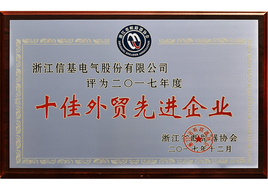 十佳外贸先进企业